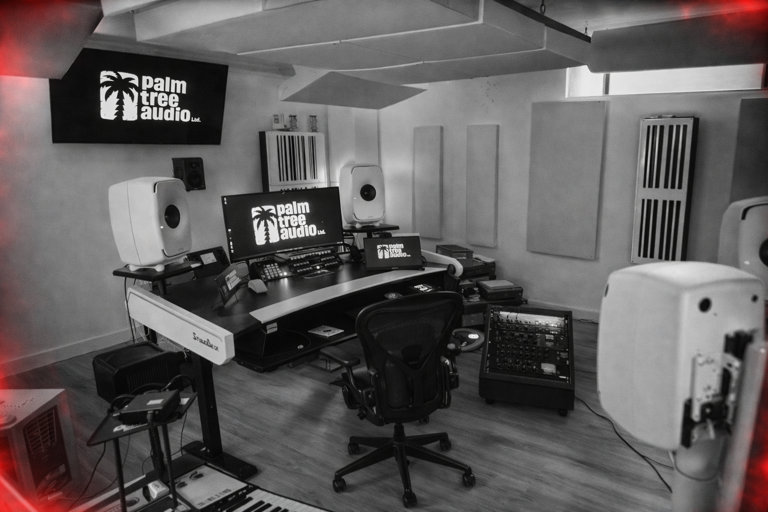 Palm Tree Audio studio — wide angle overview